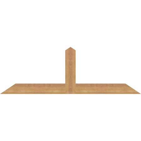 Ekena Millwork Portland Smooth Timber Gable Bracket, Western Red Cedar, 48"W x 16"H x 1 1/2"D x 3 1/2"F, 8/12 Pitch GBW048X16X0204POR00SWR
